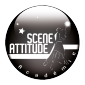 Logo scène attitude noir